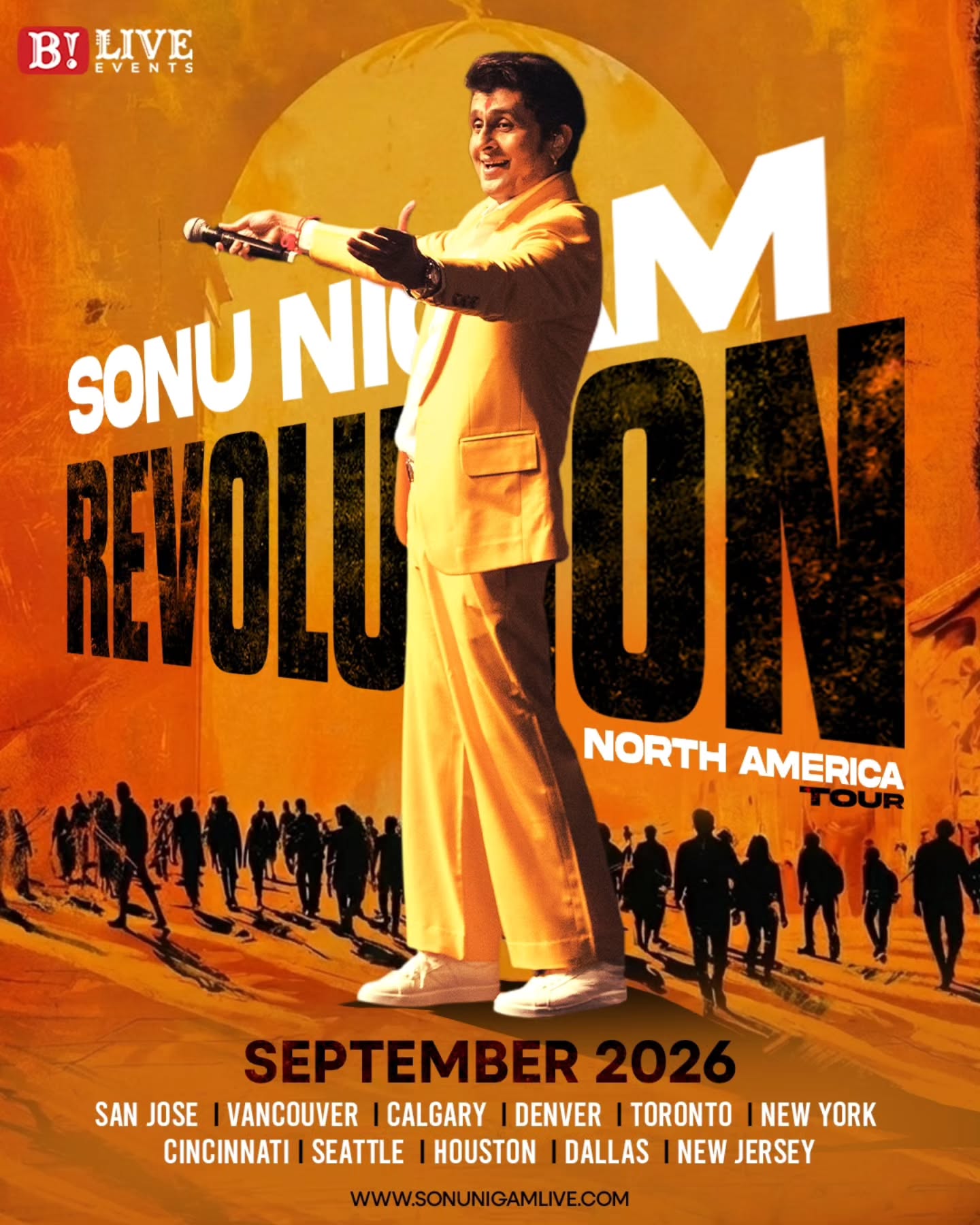 Sonu Nigam Revolution Tour Poster 2026